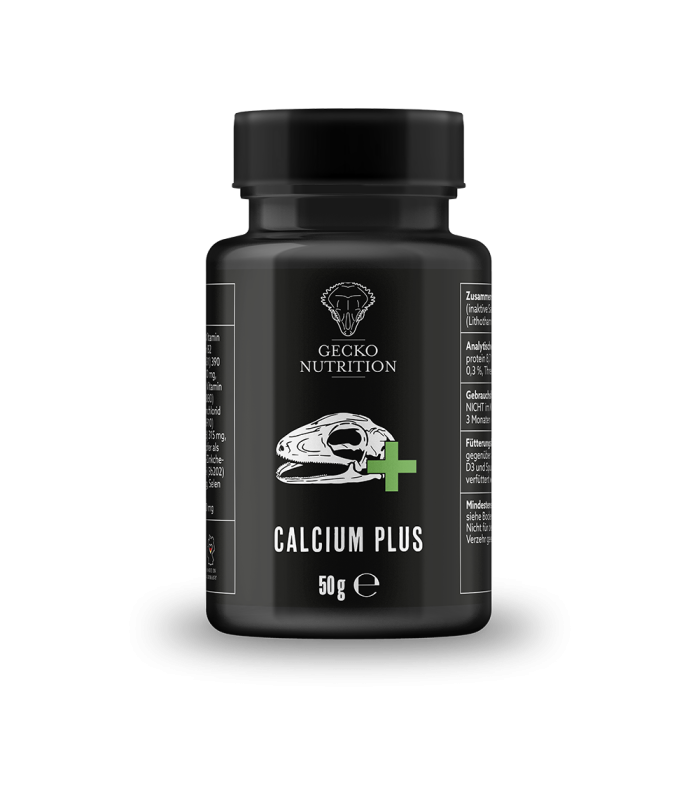 Integratore in polvere con calcio e vitamina D3 per rettili e anfibi – Calcium Plus Gecko Nutrition