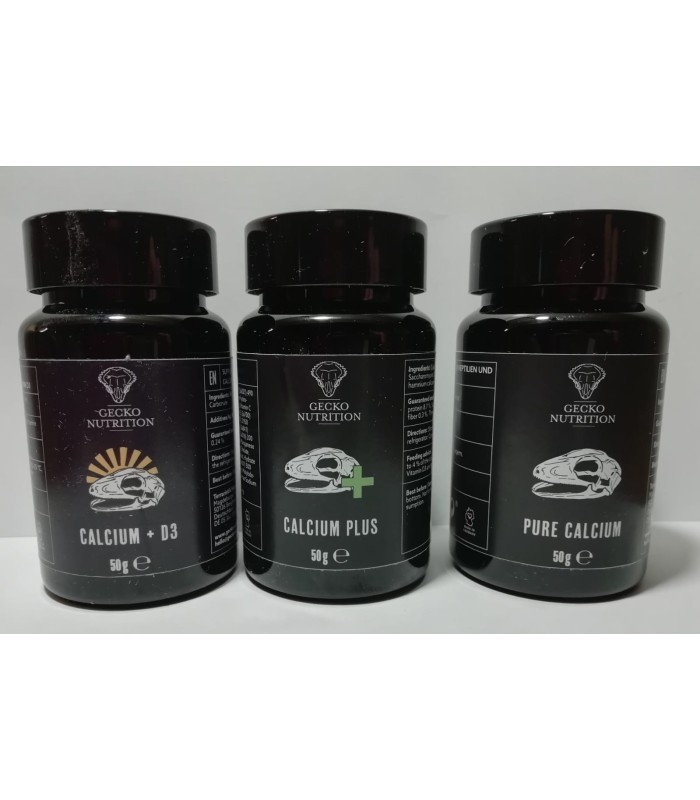 Calcio e vitamina D3 per rettili in polvere