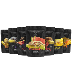5 CONFEZIONI MIX 50 gr  Alimento per gechi mangiatori di frutta