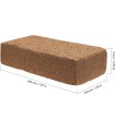 Naturaviva Cocco Brick Naturale | Substrato 9 Litri per Terrari