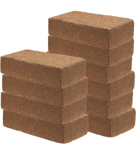 10 COCCO BRICK  NATURALE PRESSATO 9 litri