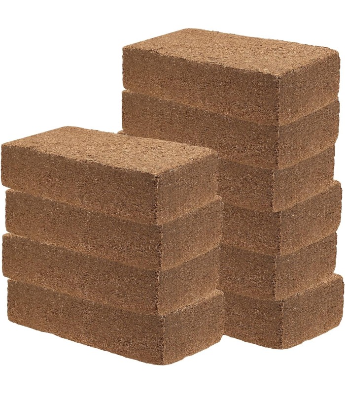 10 COCCO BRICK  NATURALE PRESSATO 9 litri