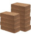 10 COCCO BRICK  NATURALE PRESSATO 9 litri