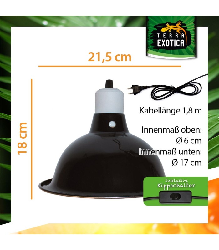 riflettore medium per lampade rettili