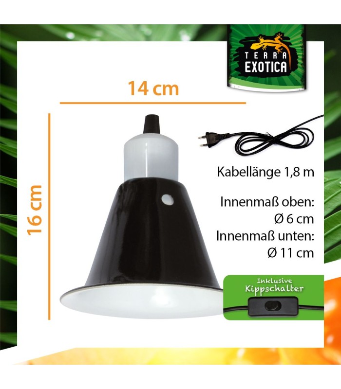 riflettore small per lampade rettili