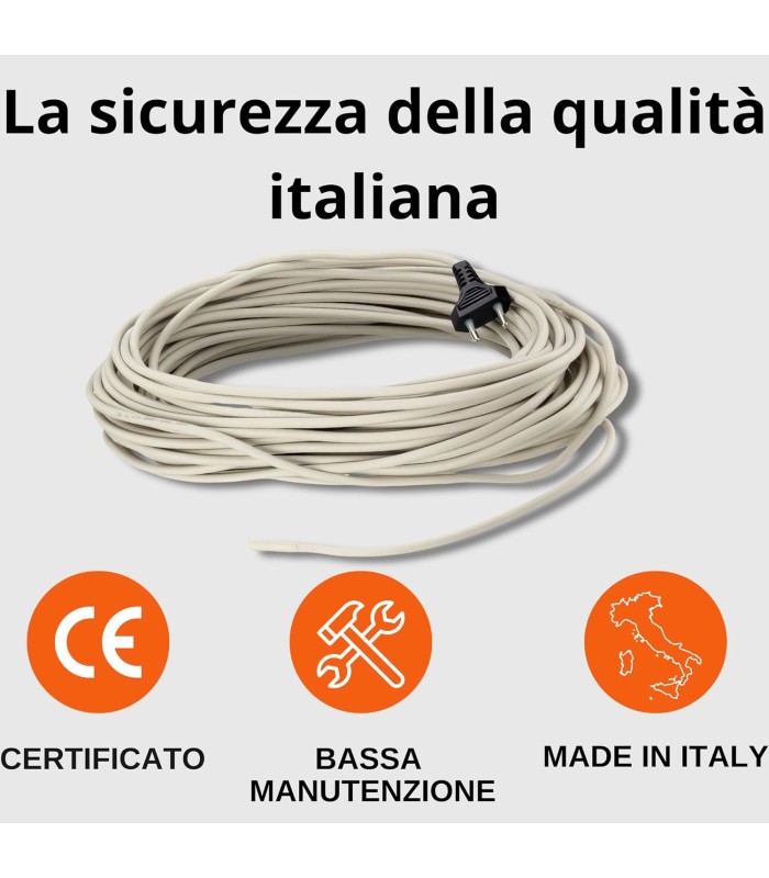 cavo riscaldante per terrari made in Italy