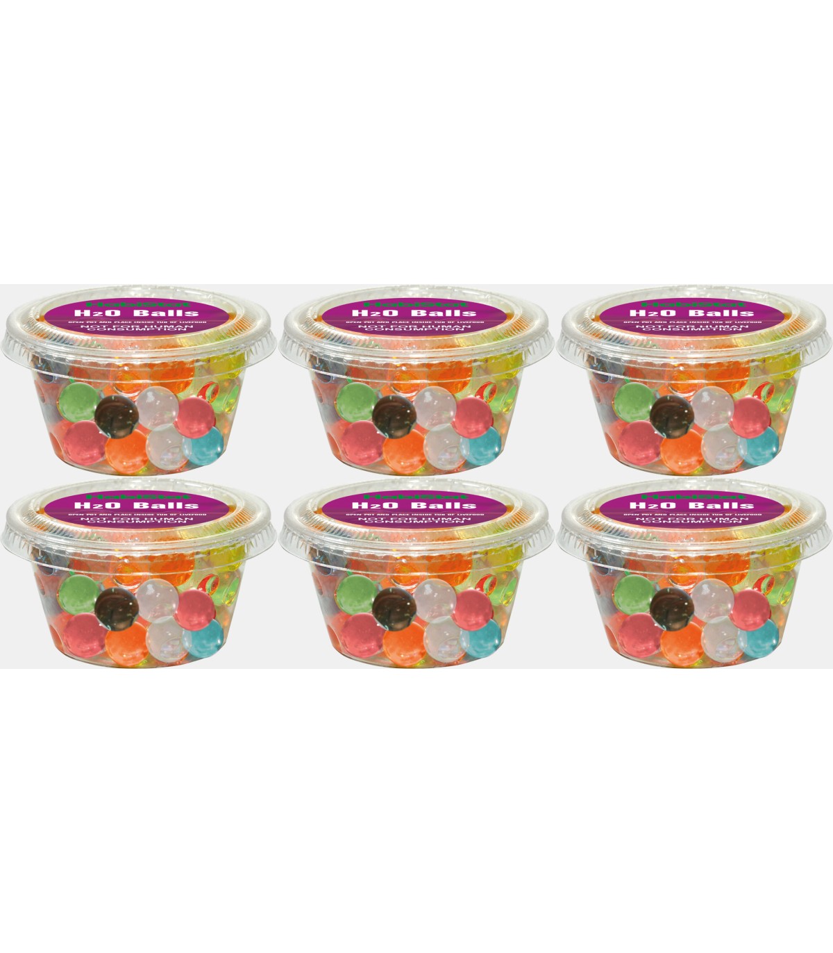 6 vaschette h2o balls