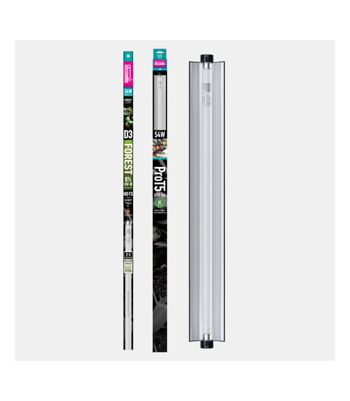 ARCADIA PRO T5 SET 6% UVB FOREST | neon+plafoniera 54w