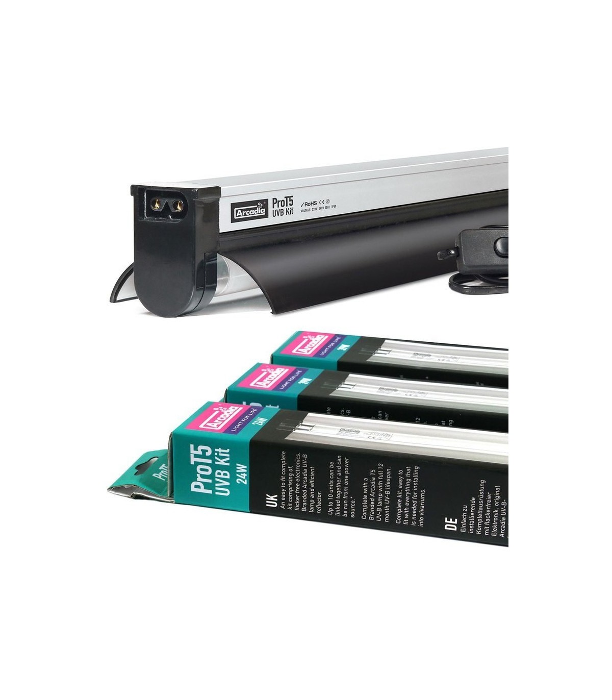 ARCADIA PRO T5 SET FOREST 6% UVB FOREST | neon+plafoniera
