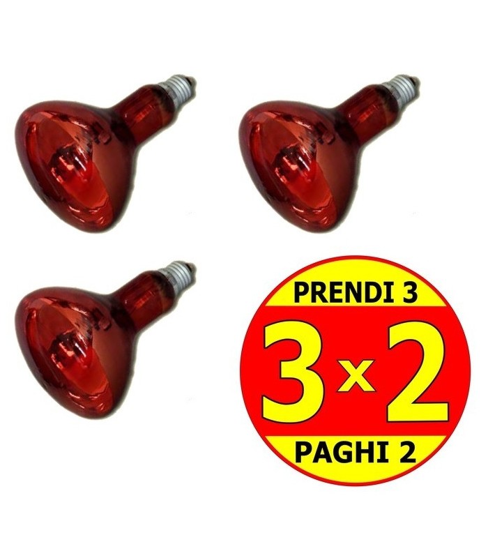 Jeko Tribe Lampada Infrarossi E27 OFFERTA 3X2
