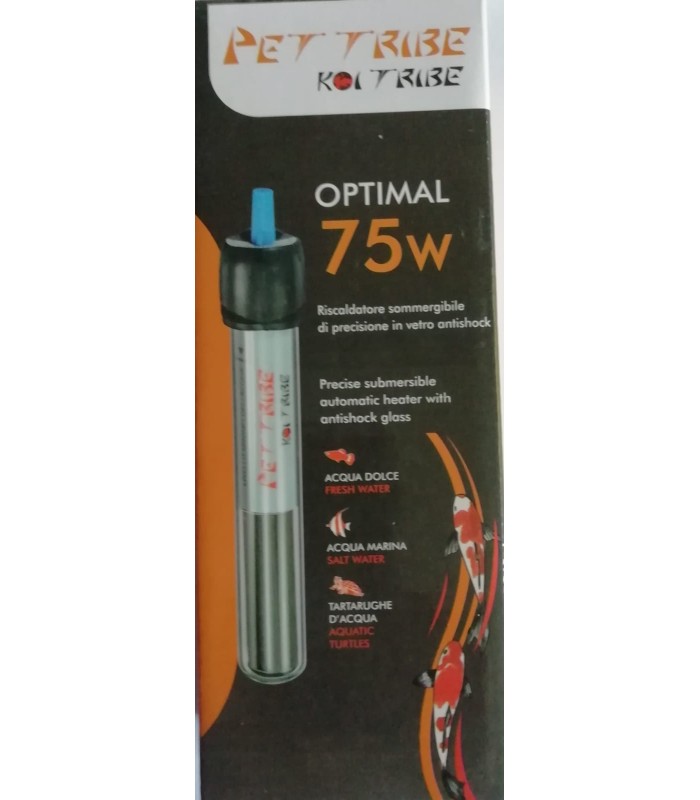 Termoriscaldatore 75 watt di precisione per acquari e tartarughiere
