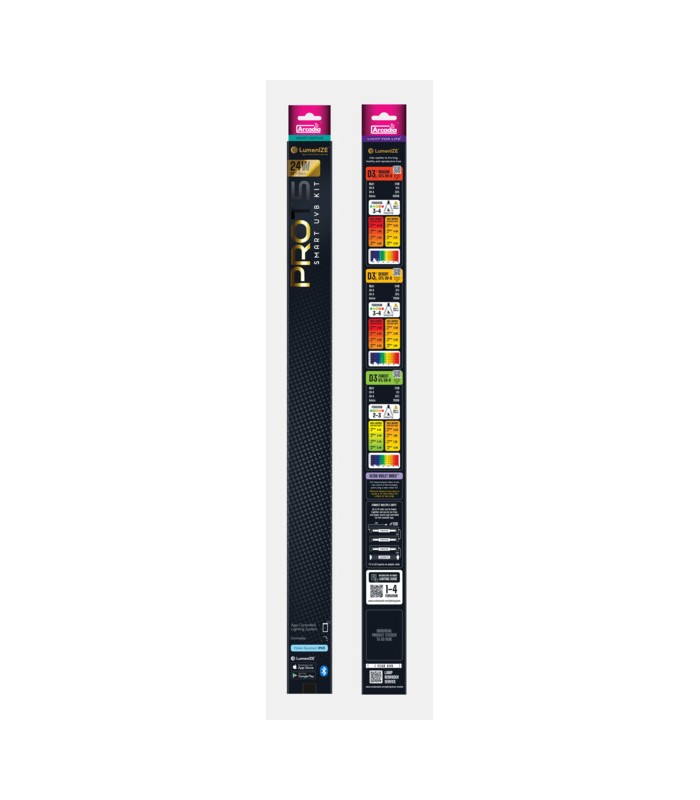 Lumenize Pro T5 UVB 24 W Kit - Neon + Plafoniera per Rettili e Anfibi