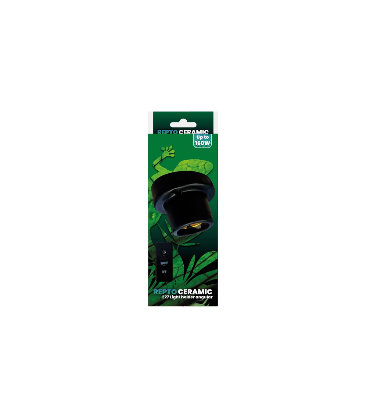 portalampada ceramica inclinato max 160 w