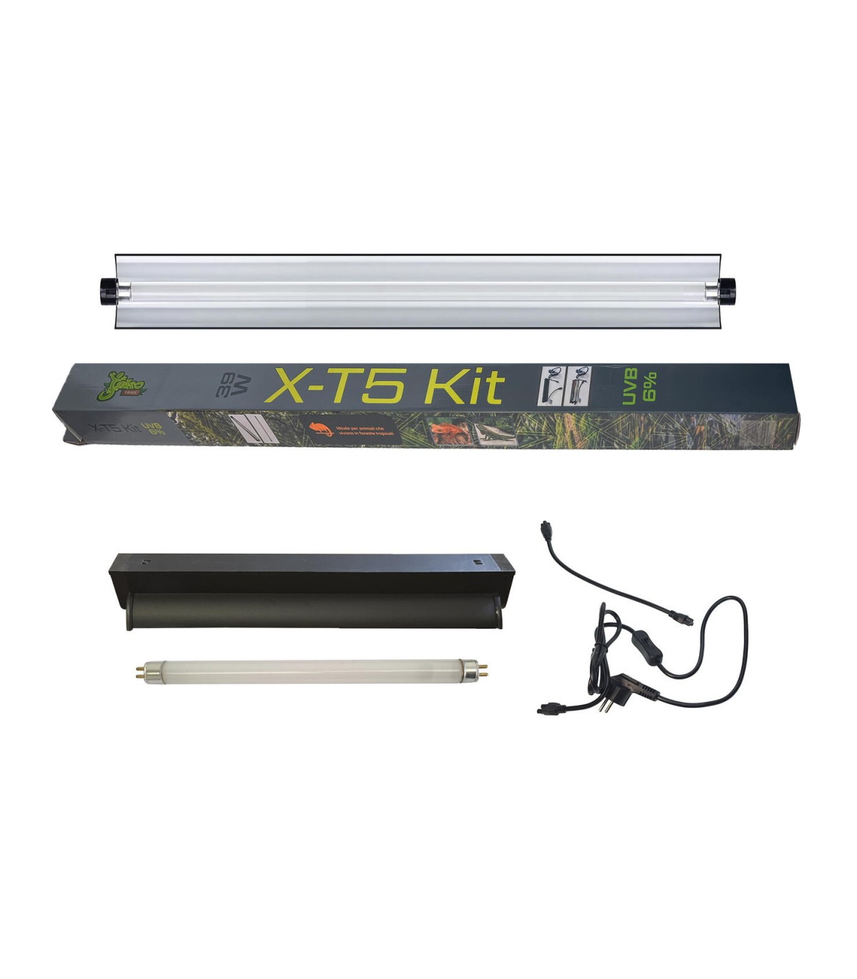kit uvb 6% con plafoniera e neon